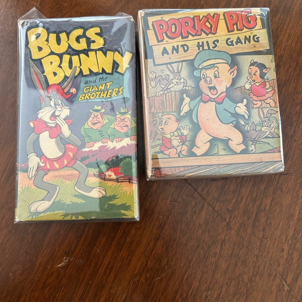 Bugs Bunny and Porky Pig Big Little book Set circa 1940 to 1950s vintage